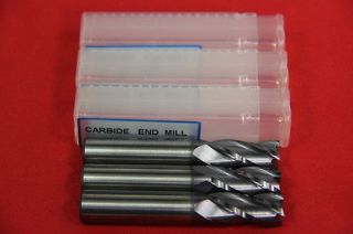 PCS YG1 4 FLUTE 1/8 END MILL SOLID CARBIDE TIALN COATED X 1/2 X 1 1 