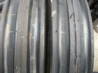 TWO 11.00x16,1100x​16 DEERE FORD Ten Ply 3 Rib Farm Tractor Tires w 