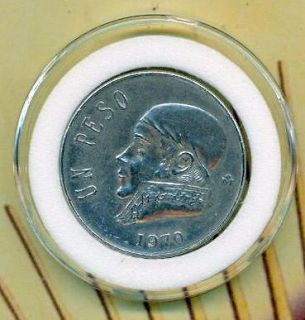 1970 un one peso mexico estados unidos mexicanos coin time