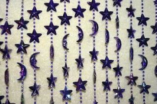 beautiful pearlescent stars moons beaded door curtain from australia 