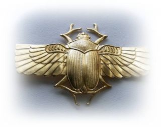 brass scarab beetle with wings charms findings bc time left