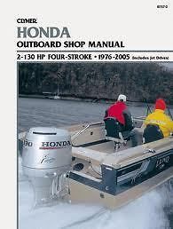 New Service Manual for Honda Outboards 2 130HP (1976 2005) B757 2