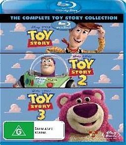 BLU RAY   DISNEY PIXAR Toy Story Trilogy 1 2 3 NEW Sealed REG A B C