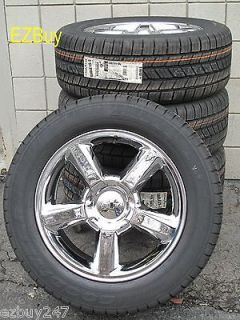   FACTORY STYLE NEW CHROME WHEELS GOODYEAR TIRES 5308 (Fits: 2007 Tahoe