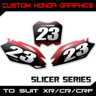 Custom Honda Number Graphics Backgrounds   XR CR CRF 50 80 85 125 250 
