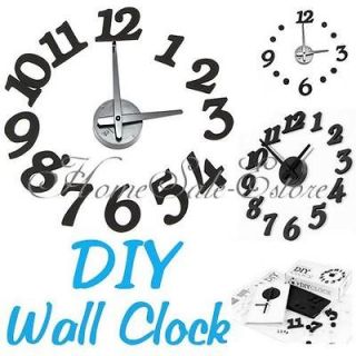   DIY Self Adhesive Interior Number Dot Home Decorative Wall Clock