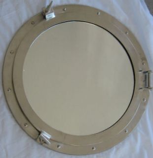 24 in Nautical Maritime Pewter Porthole with Glass for See thru or 