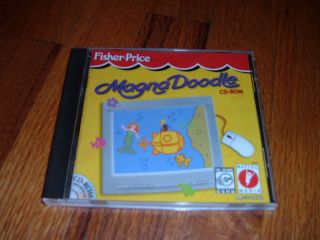 FISHER PRICE Magna Doodle CD ROM Draw And Erase Like Magic RARE Video 