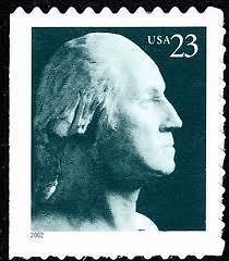 george washington stamps 23 cents in usps package time