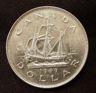 CANADA Canadian 1936 REAL .800 SILVER DOLLAR AU+ great brithday gift 