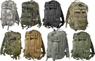 Military Style Level III Medium Transport MOLLE Assault Pack Bag 