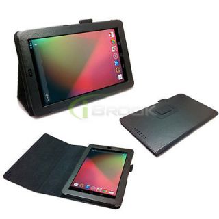 Black PU Leather Folio Stand Case Cover Holder for Google Nexus 7 7 