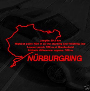 car decals sticker s nurburgring circuit 03 from korea south