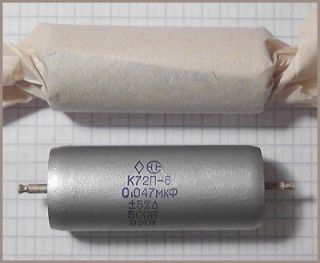 Russian Teflon Capacitor K72P 6 0.047uF 47nF 500V 1pc.or more