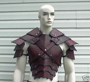 CUSTOM CRAFTED SENTINEL GOTHIC CHEST BACK AND SHOULDERS armor LARP 