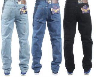 NEW MENS BASIC WORK JEANS IN 3 COLOURS   BLACK,STONEWAS​H,LIGHTWASH 