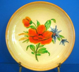 rosenthal keramik germany orange poppy salad plate 