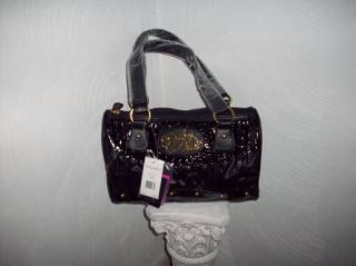 baby phat black satchel handbag purse