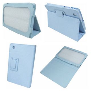 I2 Blue Stand Smart Leather Case Cover for Lenovo IdeaPad A1 7 inch 