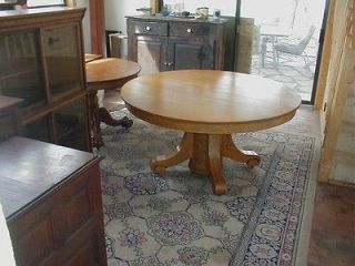 WOW 1890s AMERICAN TIGER OAK HUGE 60 SIXTY INCH ROUND DINING 