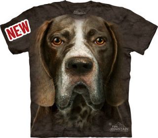 THE MOUNTAIN GERMAN SHORTHAIRED POINTER FACE LARGE PUPPY DOG T SHIRT