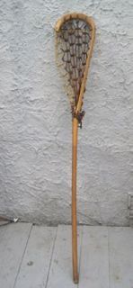 Vintage Indian Mohawk Lacrosse Stick 46 Stick DECORATION
