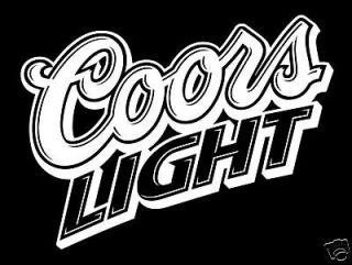 coors light beer 10 bar decal pub mirror sticker time