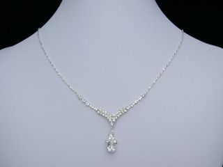 elegant wedding veil crystal necklace set tiara 1168 time left