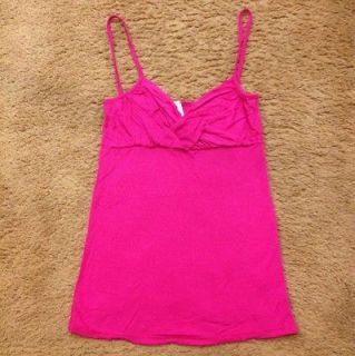 sparkle and fade pink ruffles tank top size xs