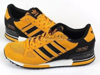 Adidas ZX750 Gold/Black/Whi​te Originals Retro Casual Running Shoes 