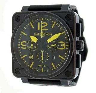 Bell & Ross BR 01 94S Chronograph Carbon Yellow LE of 500 Pcs   $6,500