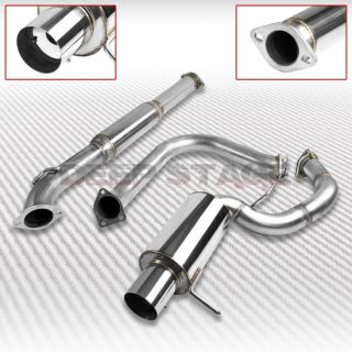 STAINLESS CAT BACK EXHAUST 4 TIP MUFFLER 00 05 MITSUBISHI ECLIPSE 3G 
