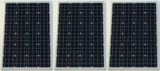 Lot of Three 100 W Watt 100W Photovoltaic PV Solar Panel Module 12V 