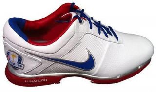 2012 Nike Golf Lunar Control Ryder Cup LE Golf Shoes White Mens 