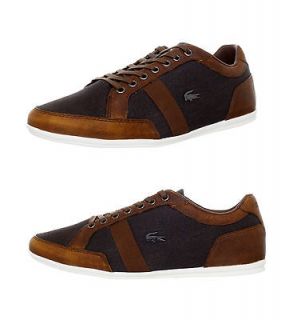 New Lacoste Alisos 8 Mens Lace up casual Fashion Shoes Sneakers Brown 