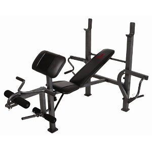 Marcy Standard Weight Bench Press with Butterfly Leg Preacher Curl 