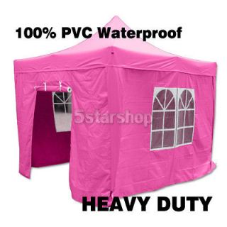 100% PVC Waterproof Pink 10x10 PopUp Party Folding Tent Canopy Gazebo