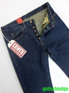 Levis Vintage Clothing LVC 1966 Big E Selvedge Rinsed Jeans sz 36 x 
