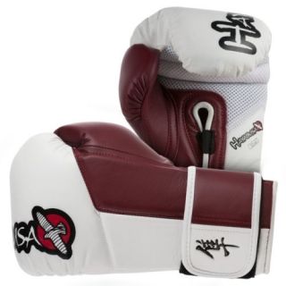 Hayabusa Tokushu MMA Boxing Gloves 10oz Burnt Crimson White NEW FREE 