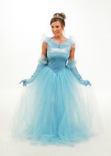 Cinderella Princess Paradise Costume DRESS + GLOVES 4/6 8/10 12/14 