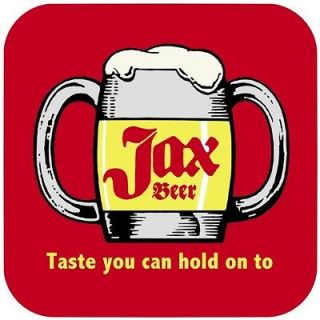 Jax Beer Coasters Set of 4 1/4 Rubber Base   Mug