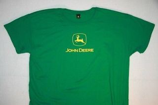 NEW JOHN DEERE 2X Ladies PLUS SIZE Womens Shirt T Tee Green JD LOGO 