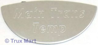 gauge emblem main transmission temperature stainless block letter for 