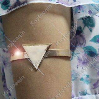 Polish Gold Triangle Spike Upper Arm Cuff Armlet Armband Bracelet 