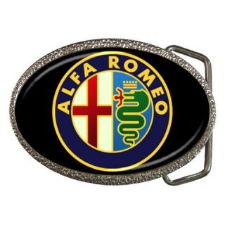 metal chrome belt buckle alfa romeo custom new from hong