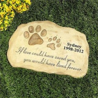 PERSONALIZED Pet Memorial Stone Garden Monument Cemetery Grave Dog Cat