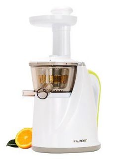 Hurom HU 100 Slow Juicer White More Juice Vitamins and Value  9254