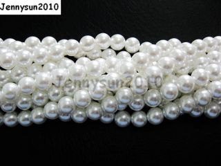 100pcs Top Quality Czech Glass Pearl Round Loose Beads 3mm 4mm 6mm 8mm 