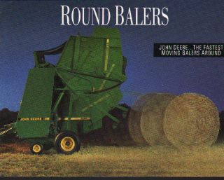 John Deere 335/375/385/43​5/535 Tractor Round Baler Brochure Leaflet