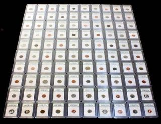 Newly listed DEALER  OF 100 COINS IN FANCY HOLDERS Nice